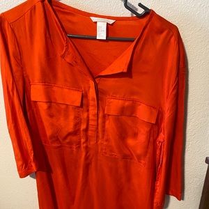 H&M orange size 8 dress